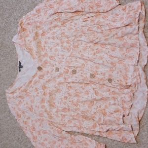 Unique spectrum Rayon Floral Womens Top 3X Western Lighweight Bohemian Beach